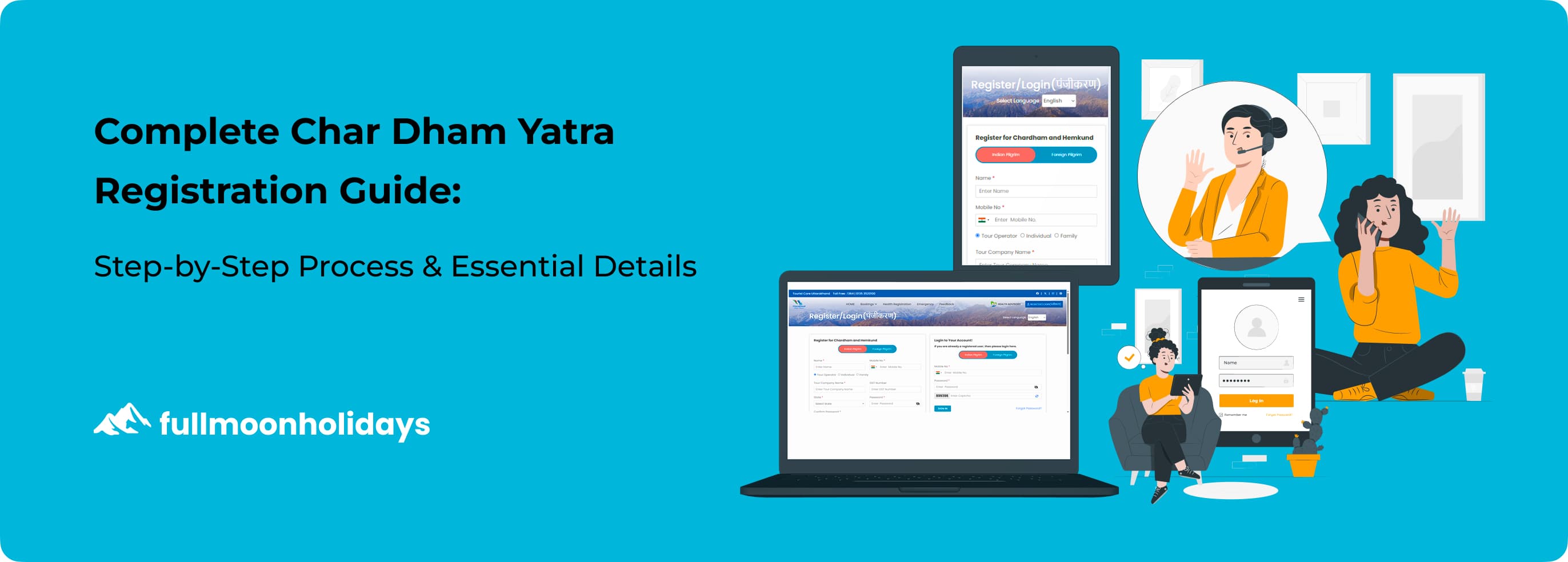 Char Dham Yatra Registration 2025 - Full Moon Holidays